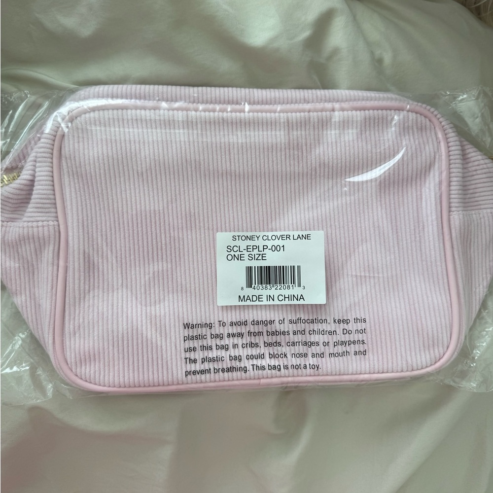 Stoney Clover Lane Light Pink Cosmetic Bag